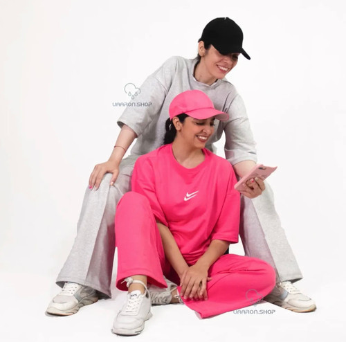 ست تیشرت و شلوار گلکسی زنانه