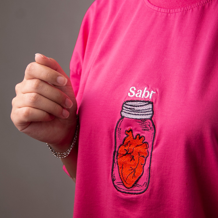 تیشرت نخی اسپرت مدل آستین سه ربع