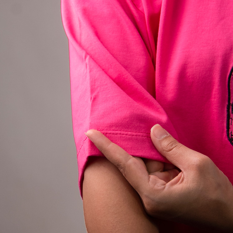 تیشرت نخی اسپرت مدل آستین سه ربع