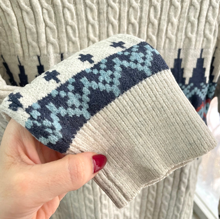 پلیور یقه اسکی بافت