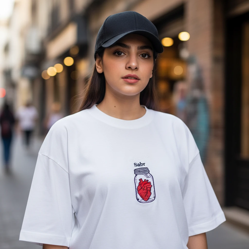 تیشرت نخی اسپرت مدل آستین سه ربع