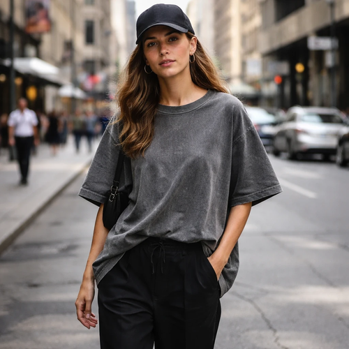 تیشرت نخی اسپرت مدل سنگشور