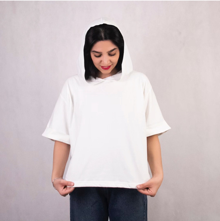 تیشرت کلاه دار زنانه