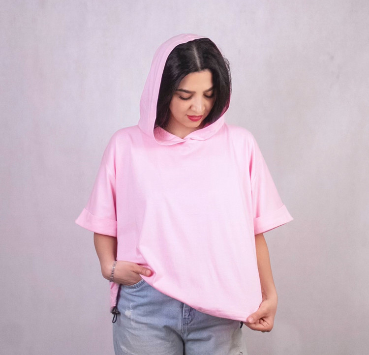 تیشرت کلاه دار زنانه