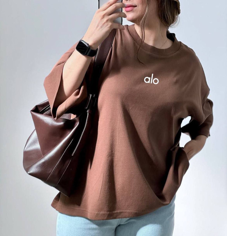 تیشرت سوپر نخ Alo مدل باکسی