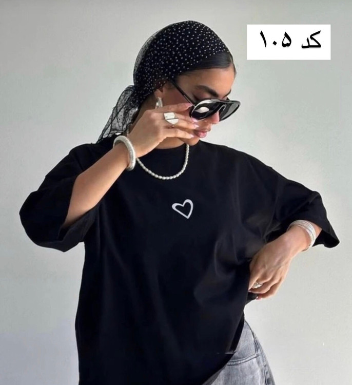 تیشرت مشکی محرمی مدل باکسی
