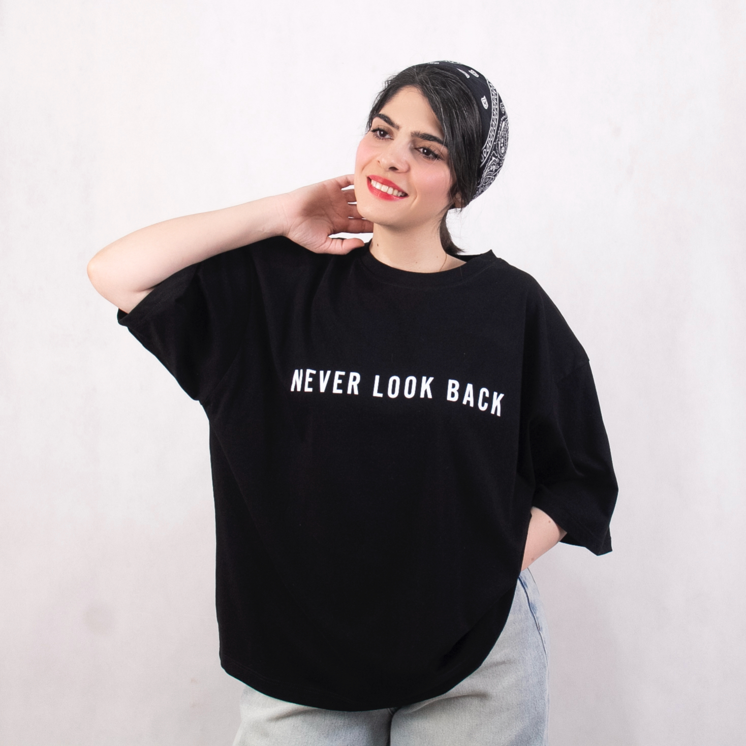 تیشرت باکسی اسپرت مدل never