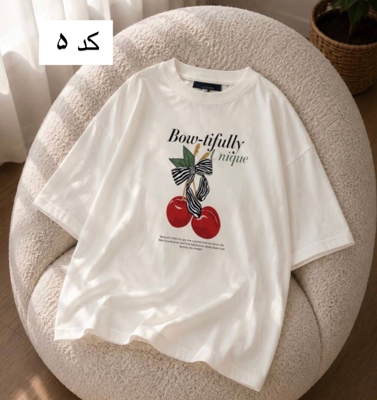 تیشرت باکسی زنانه مدل فانتزی