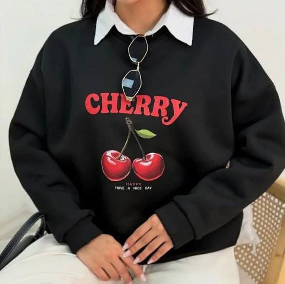 هودی پاییزه زنانه طرح Cherry