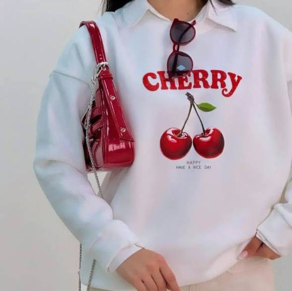 هودی پاییزه زنانه طرح Cherry